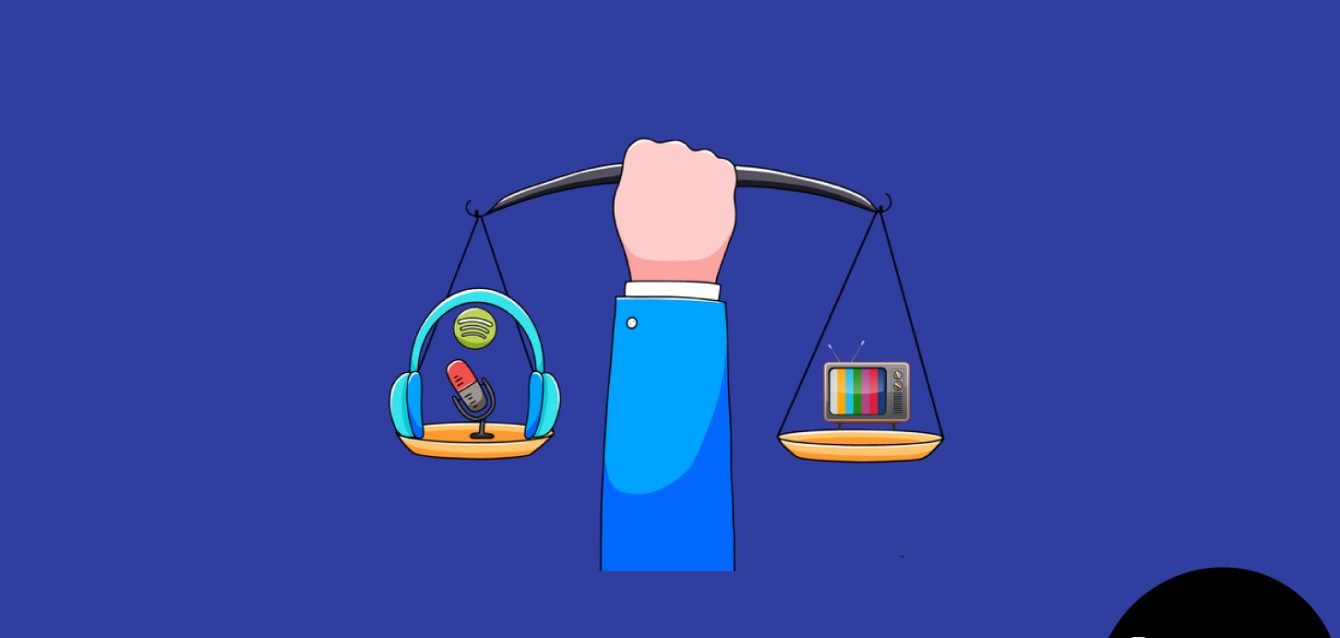 البودكاست وسائل الإعلام التقليدية البودكاست وسائل الإعلام التقليدية